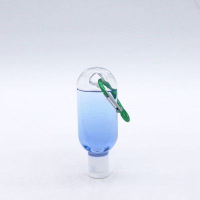 hot selling RTS portable refillable inverted empty clear plastic 30ml pet bottle with cap