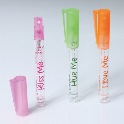 mini glass vial transparent glass tube bottle with pen cap 10ml vial, sample perfume vial