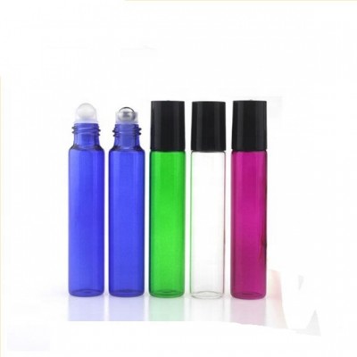 hot sale colored essentiol oil 10ml glass roll on bottle