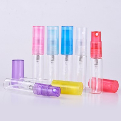 colored crimp neck different size sample perfume vial