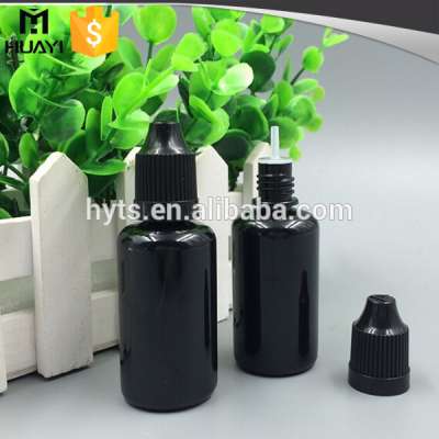 10ml 20ml 30ml black plastic dropper bottle