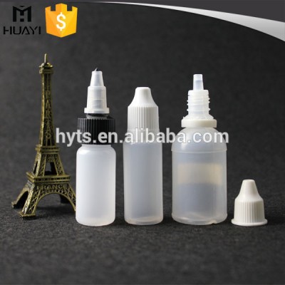 10ml 30ml empty round PE e liquid bottle for e-liquid