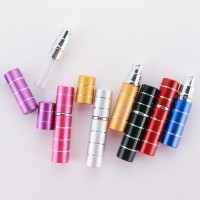 5ml glass pocket perfume spray refillable aluminum bottle atomizer