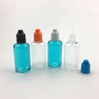 empty plastic 10ml 30ml 50ml colour custom e liquid bottle