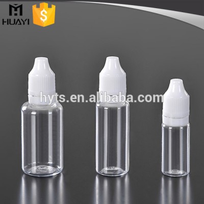 10ml 20ml 30ml plastic pet clear e liquid dropper bottle