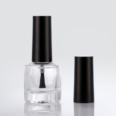 supplier design 6ml transparent cosmetic packaging empty uv gel nail polish glass bottle