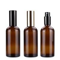 100ml amber glass empty essential oil spray bottle