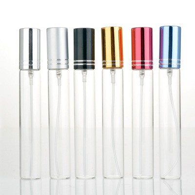 10ml 12ml 15ml glass tube aluminium atomizer bottle for perfume