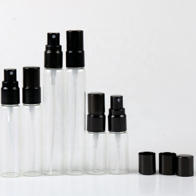 5ml 10ml 15ml clear glass vial with aluminium sprayer