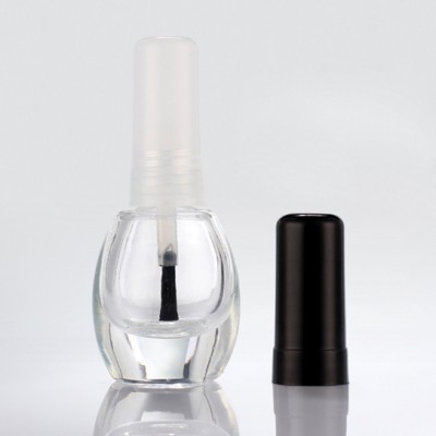 personalized design 6ml mini glass cosmetic luxury nail polish bottle with brush